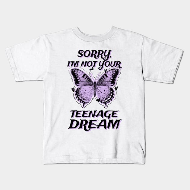 Teenage Dream Butterfly Kids T-Shirt by Tip Top Tee's